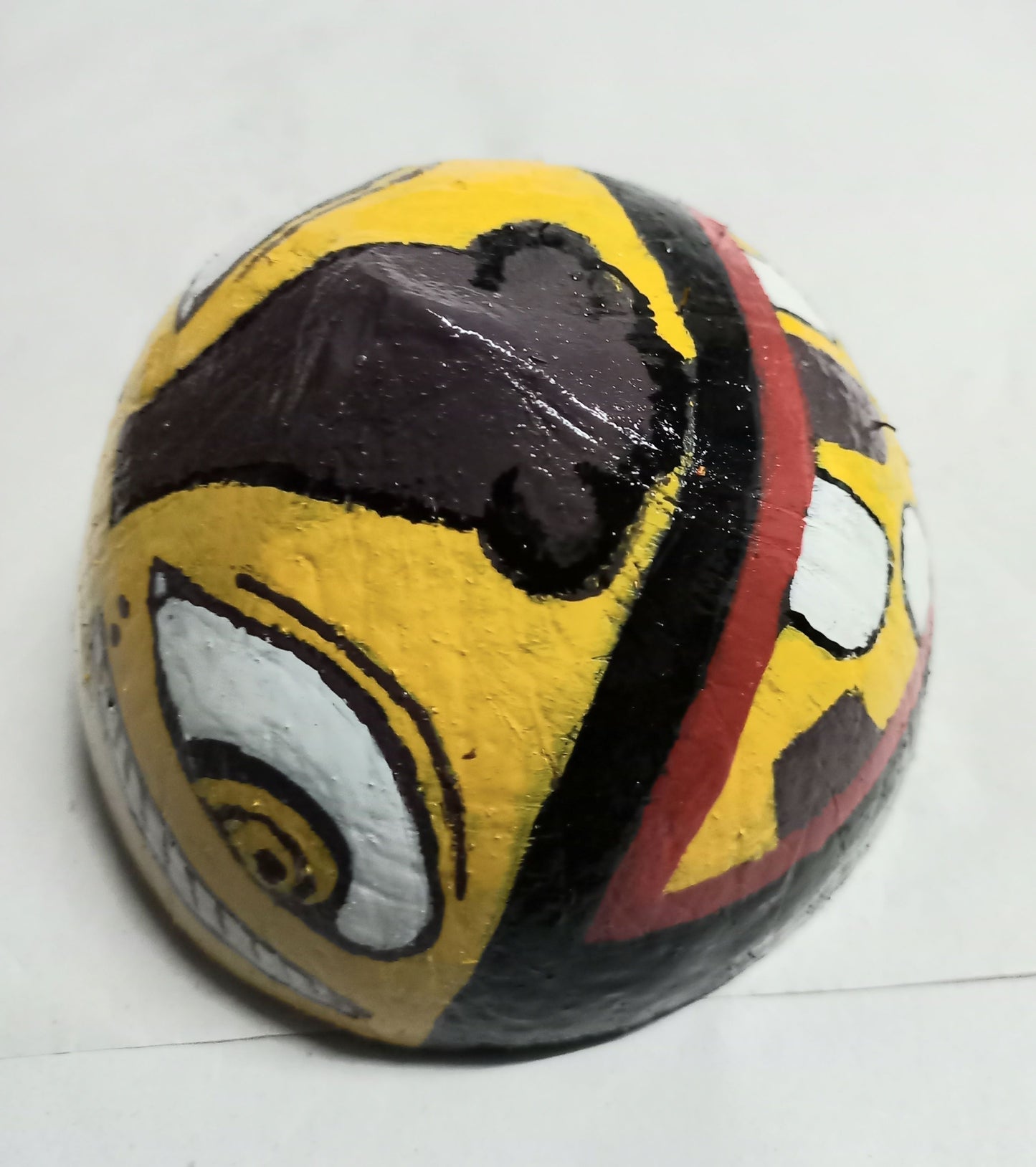 Traditional Indian Face Mask, 100% Eco Friendly Hand Crafted Coconut Shell Mask