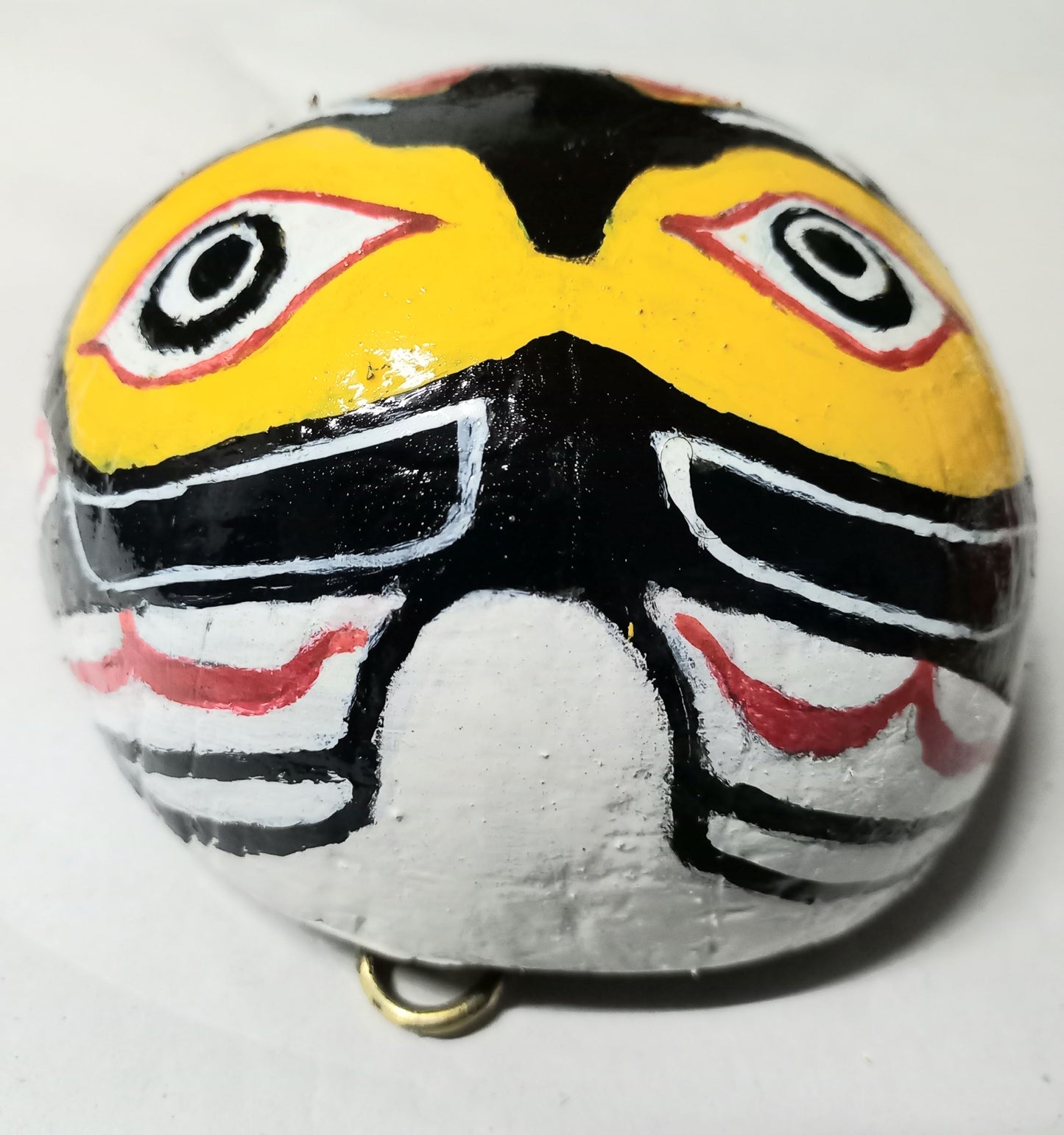 Traditionelle kanadische Gesichtsmaske, 100 % umweltfreundliche handgefertigte Kokosnussschalenmaske