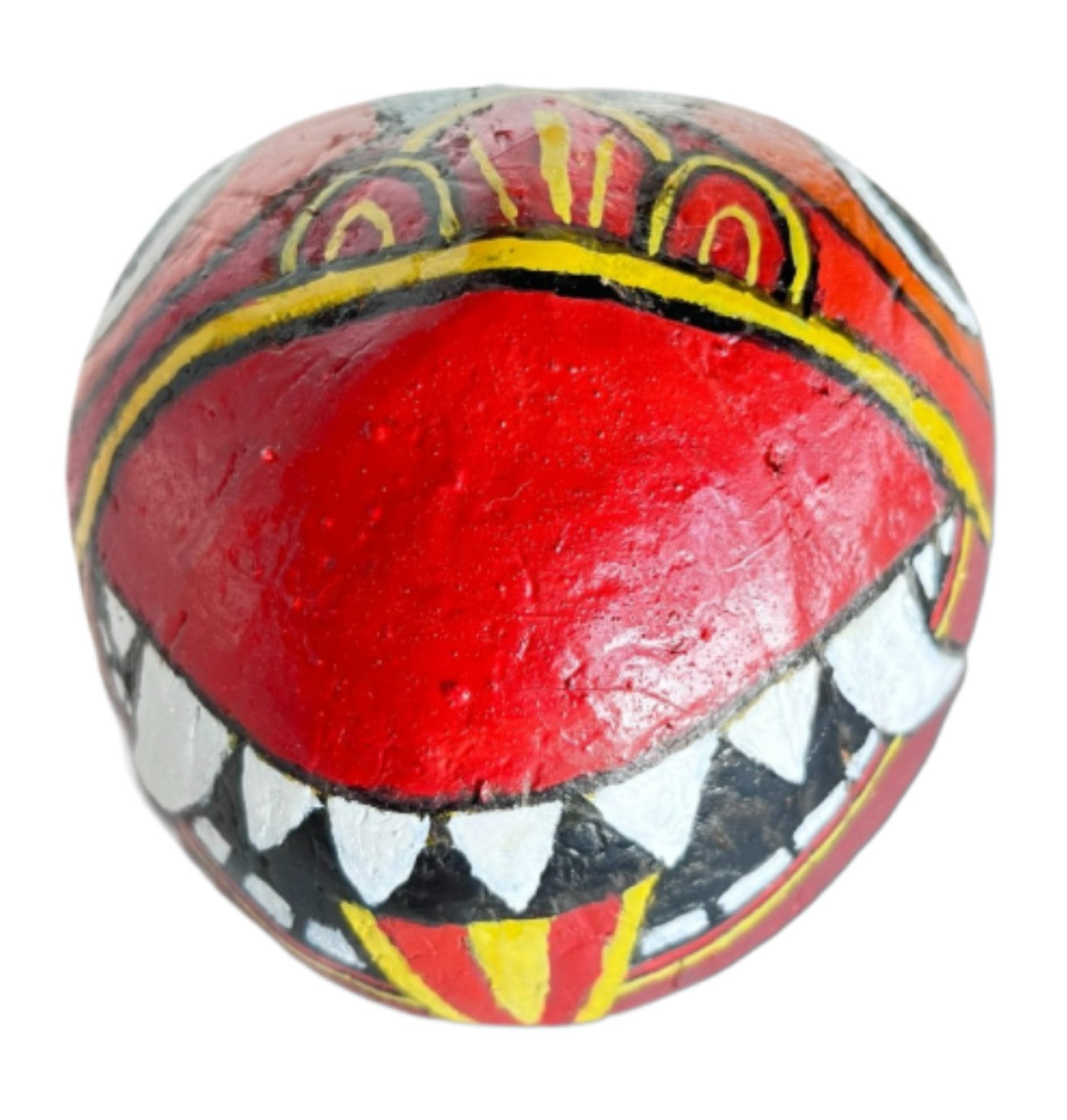 Traditionelle srilankische Gesichtsmaske, 100 % umweltfreundliche, handgefertigte Kokosnussschalenmaske Yak