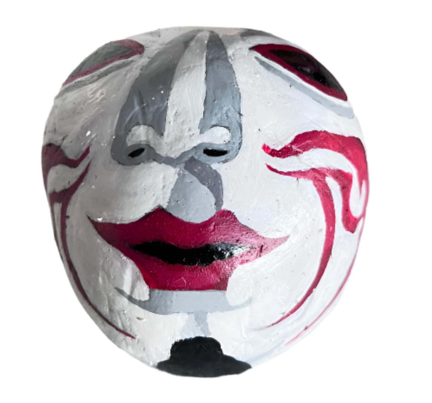 Traditional Face Mask, 100% Eco Friendly Hand Crafted Coconut Shell Japanese Kabuki Mask