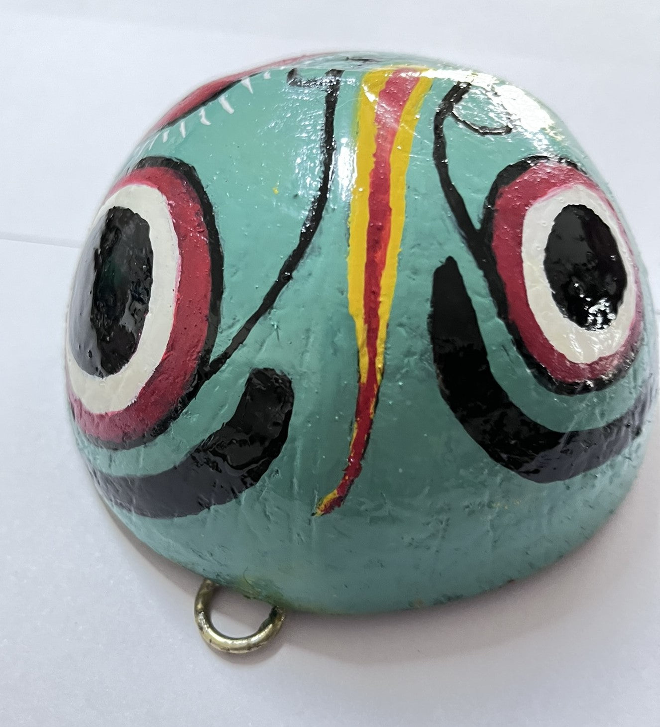 Traditional Sri Lankan Face Mask, 100% Eco Friendly Hand Crafted Coconut Shell Mask Kolam Mask